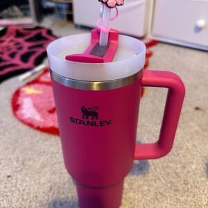 Stanley Fuchsia Tumbler with Handle and Straw